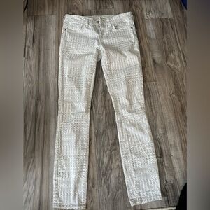 Pilcro & the Letterpress Stet Morocco Floral Skinny Jeans Anthropology Size 25